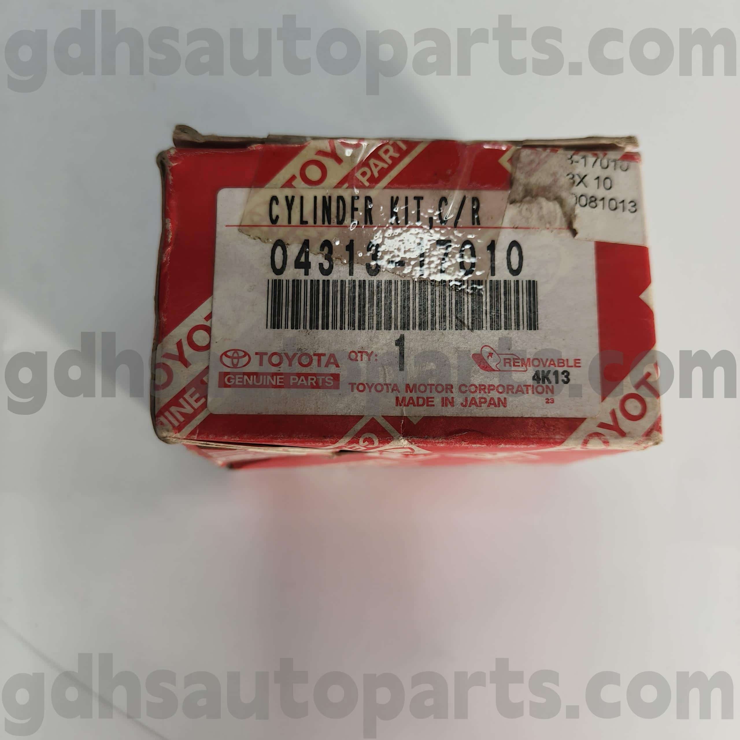04313-17010 TOYOTA GENUINE PARTS CLUTCH SLAVE CYLINDER REPAIR KIT PARA SA CAMRY (NAP) CHASSIS NO. CDE120