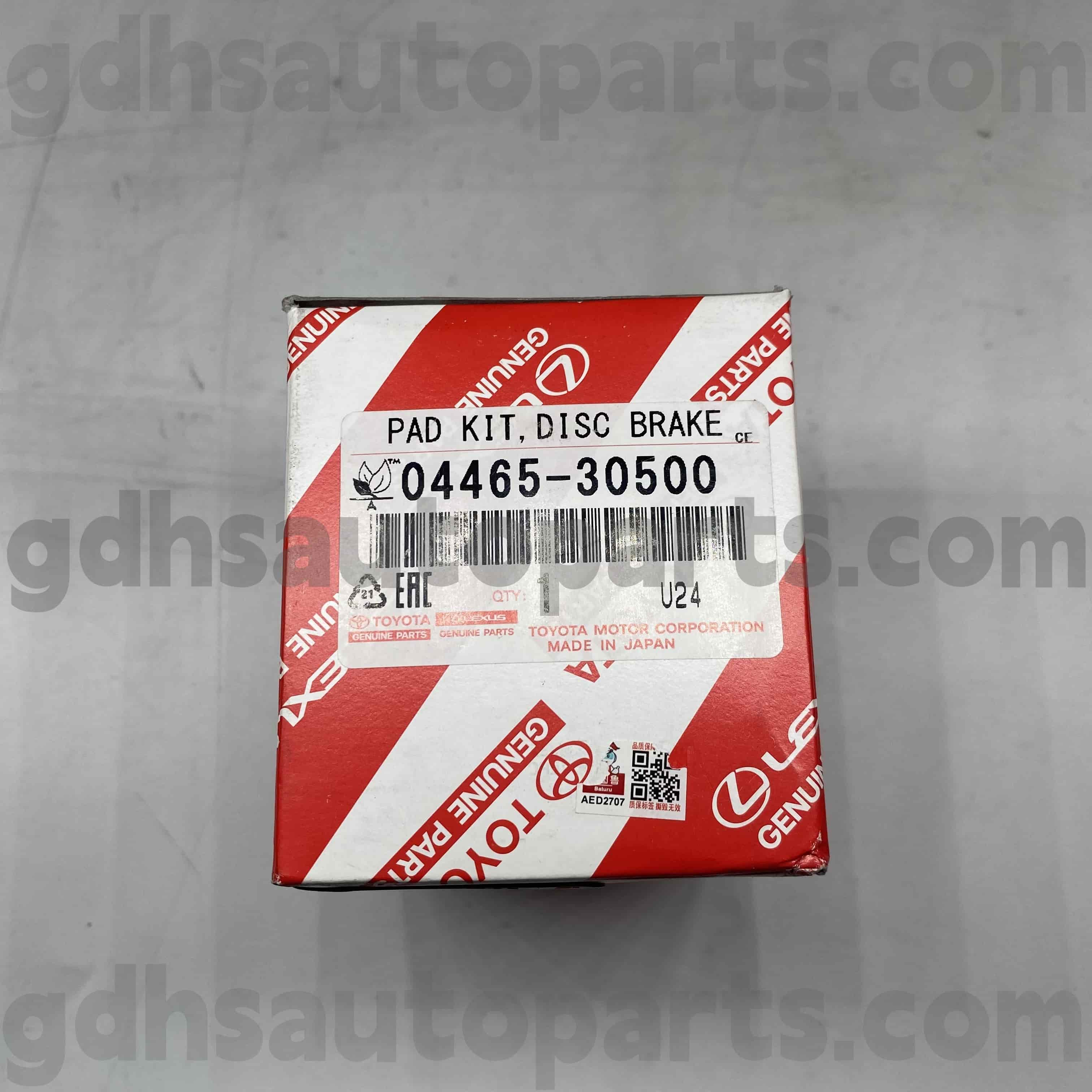 04465-30500 TOYOTA GENUINE PARTS FRONT BRAKE PADS PARA SA LEXUS IS250C/350C, GS Series Chassis no. GRS190