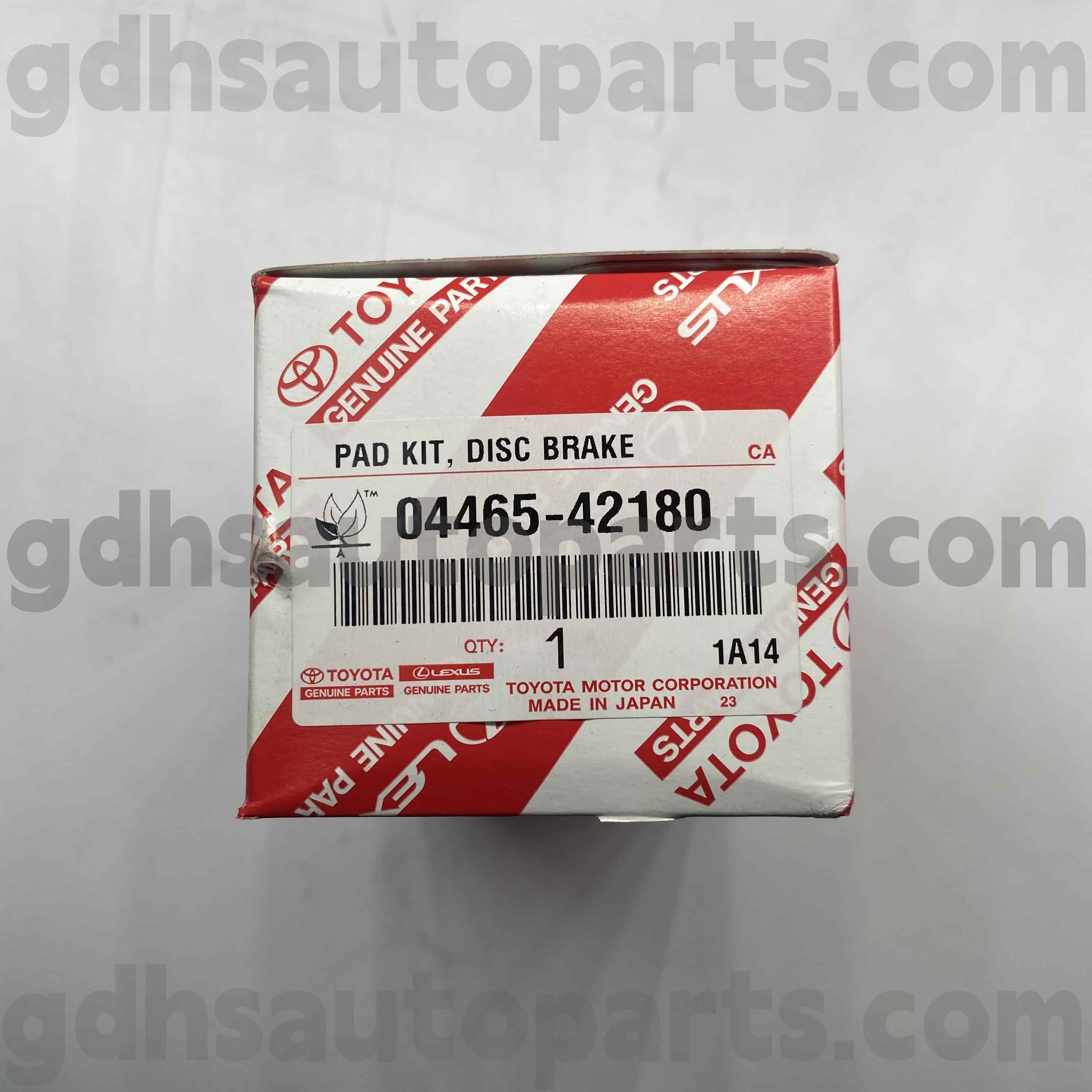 04465-42180 TOYOTA GENUINE PARTS FRONT BRAKE PADS PARA SA HARRIER/HYBRID, MIRAI CHASSIS HINDI. ACA3# ZGR2# AS