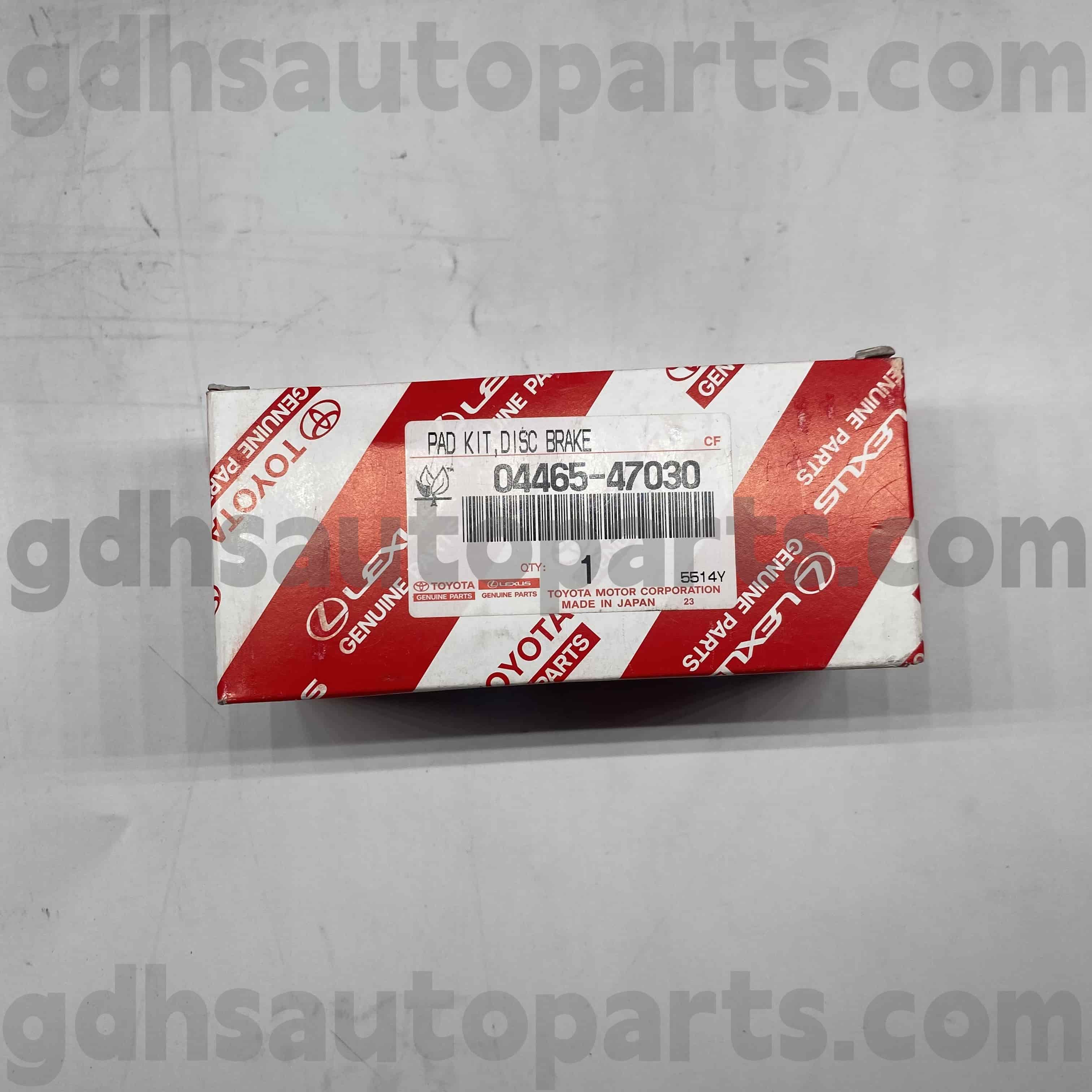 04465-47030 TOYOTA GENUINE PARTS FRONT PRAKE PADS PARA SA PRIUS, CELICA CHASSIS NO. ZZT230