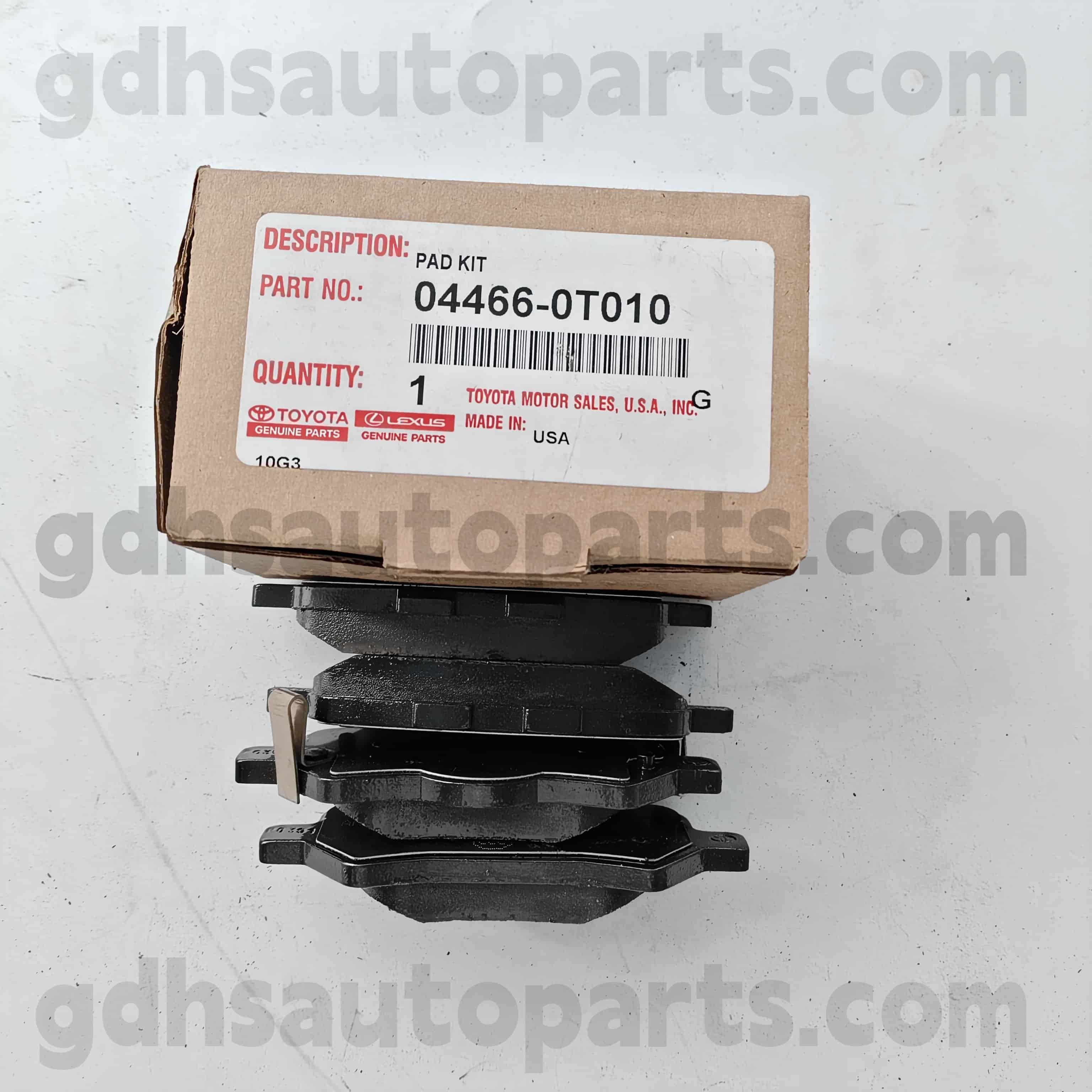 04466-0T010 TOYOTA GENUINE PARTS REAR BRAKE PAD PARA SA VENZA CHASSIS HINDI. AGV1#
