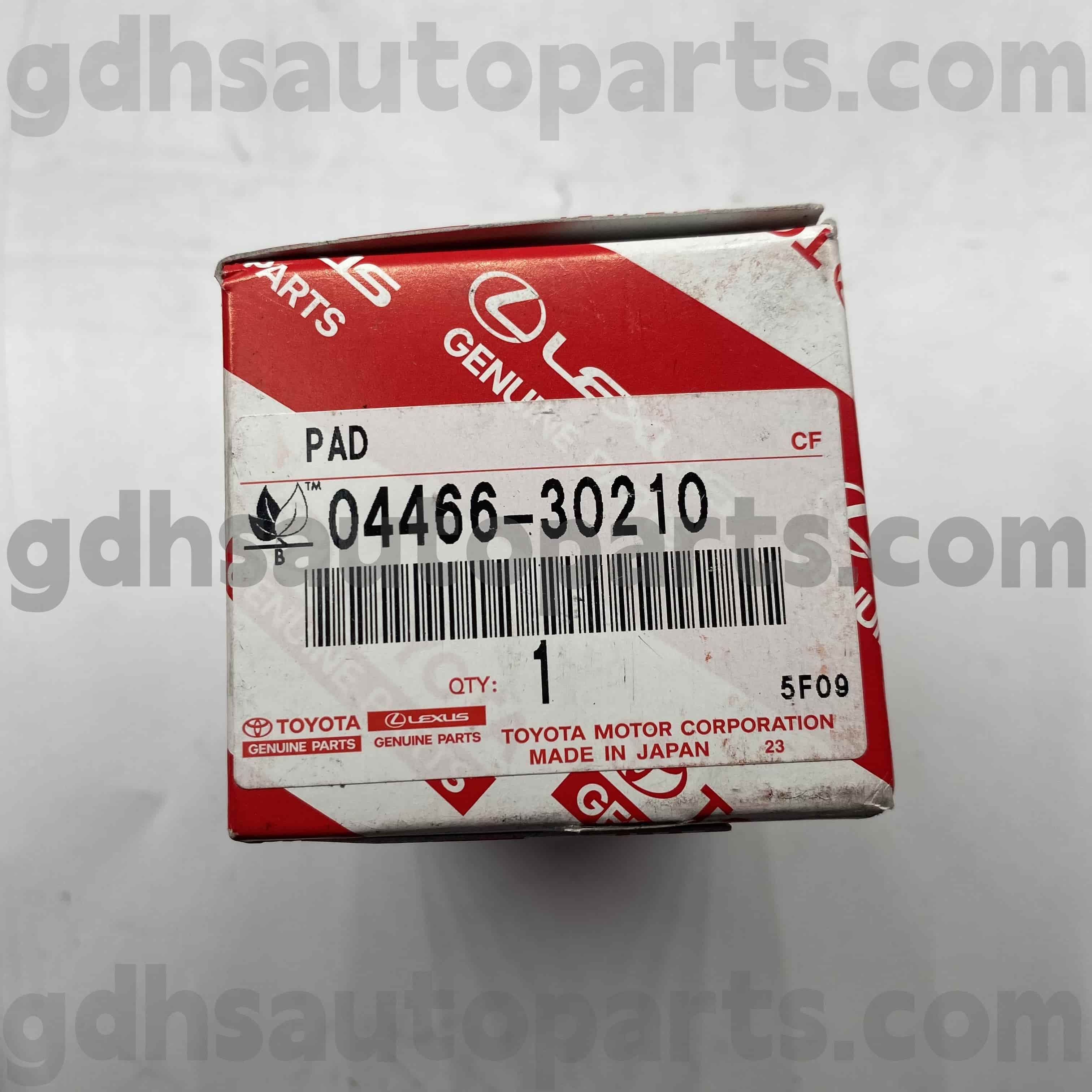 04466-30210 TOYOTA GENURE PARTS REAR PRAKE PADS PARA SA REIZ, CROWN/MAGHESTA, LEXUS GS SERIES CHASSIS NO. GRS182 GRX122