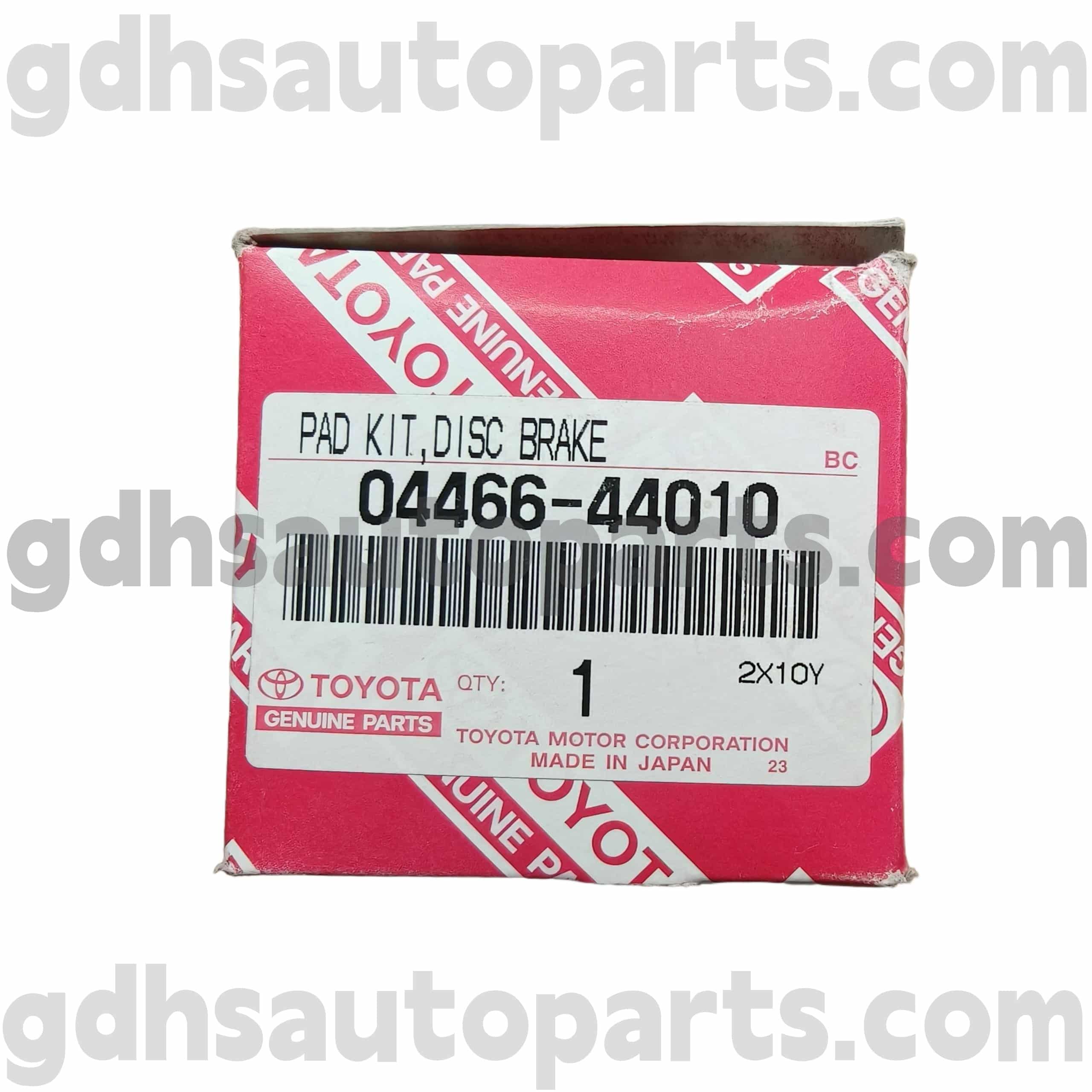04466-44010 TOYOTA GENUINE PARTS REAR BRAKE PADS PARA SA ISIS, PICNIC/AVENSIS VERSO, NOAH CHASSIS HINDI. ACR30