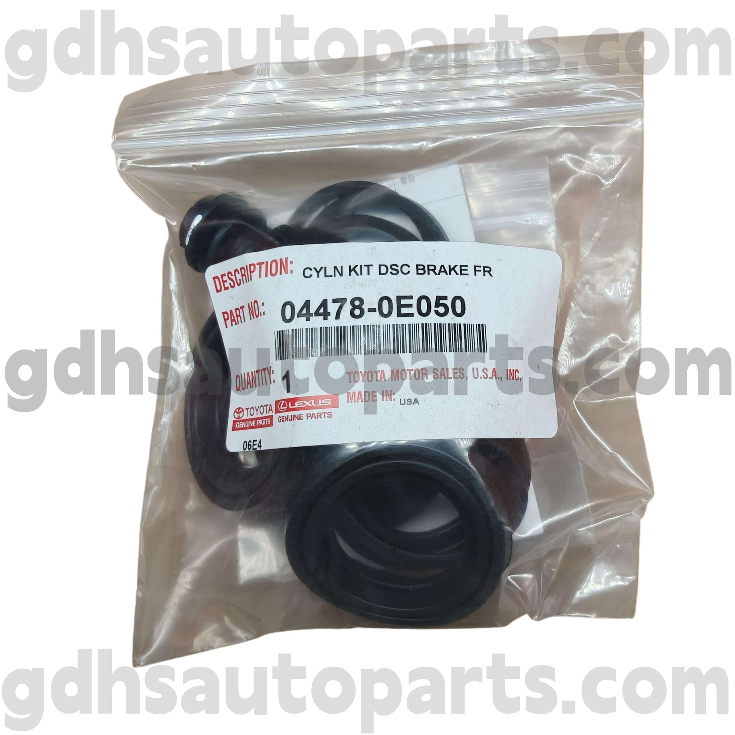 04478-0E050 TOYOTA GENUINE PARTS FRONT BRAKE CYLINDER REPAIR KIT PARA SA Sienna, Highlander (NAP) Chassis no. ASU50, GSU5#