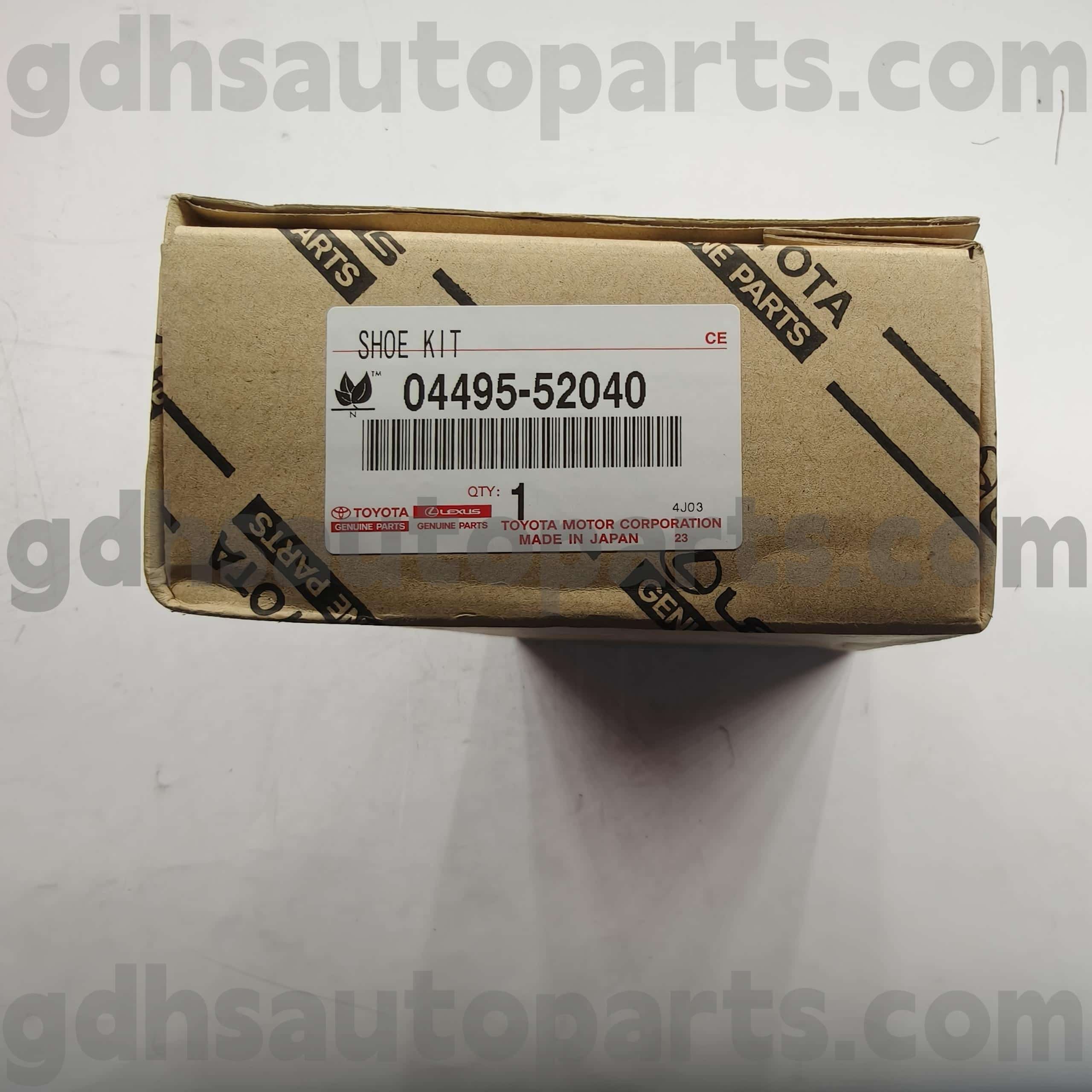 04495-52040 TOYOTA GENUINE PARTS BRAKE PADS PARA SA CELICA, TOYOTA XA, PLATZ CHASSIS HINDI. AXP4# ZZE12#