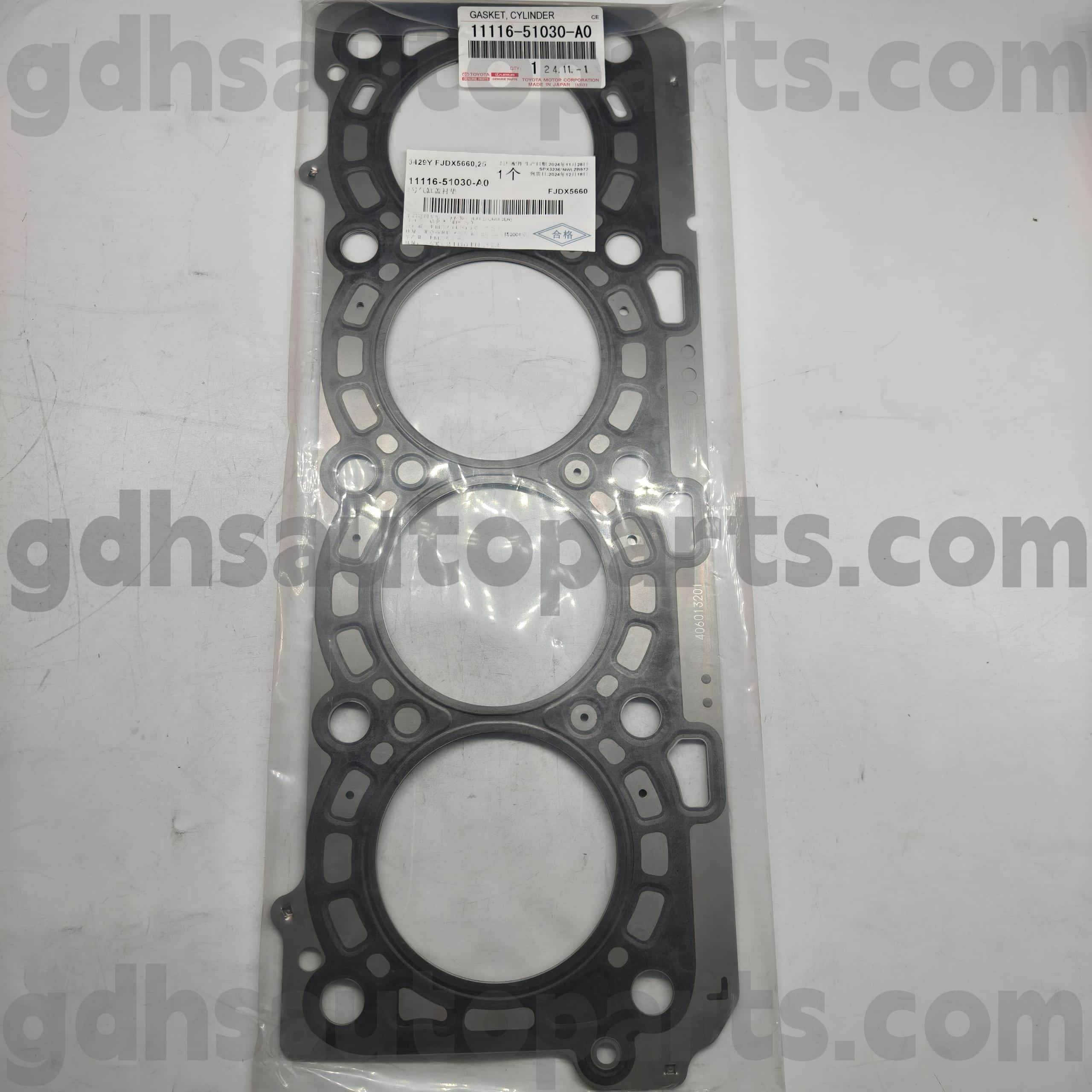 11116-51030-A0 Toyota Tunay na Mga Bahagi Kaliwa Cylinder Cover Rubber Ring Para sa Land Cruiser, LX450D/570