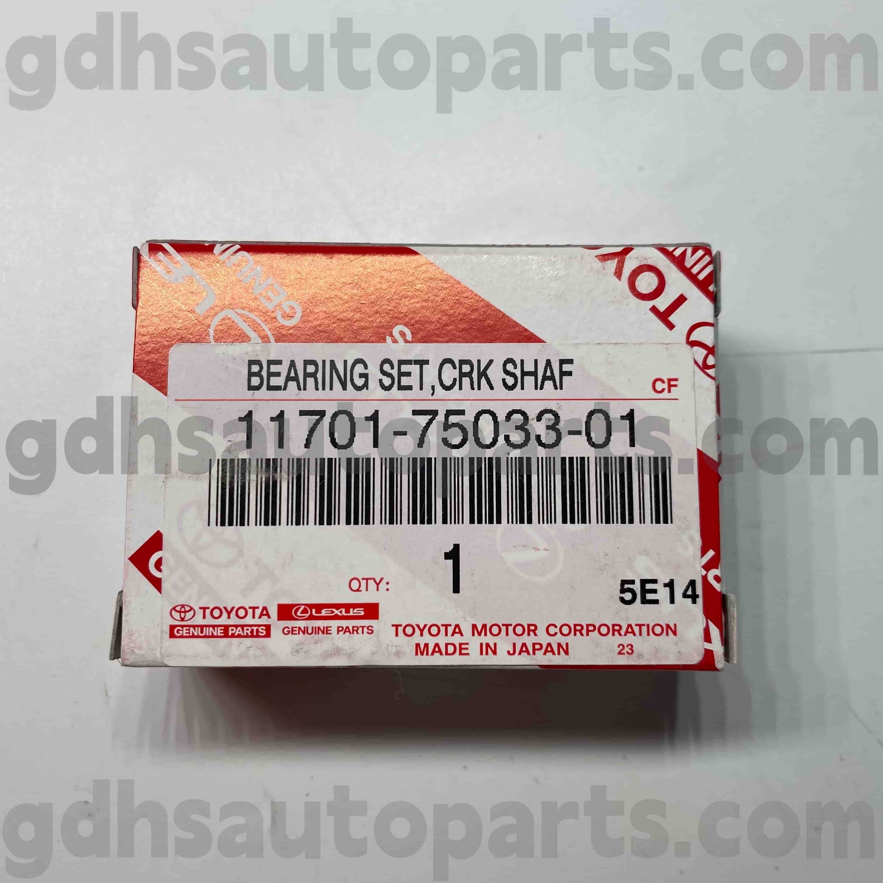 11701-75033-01 Toyota Genuine Parts Crankshaft Bearing para sa COASTER, LAND CRUISER PRADO, TACOMA Chassis NO.TRJ152