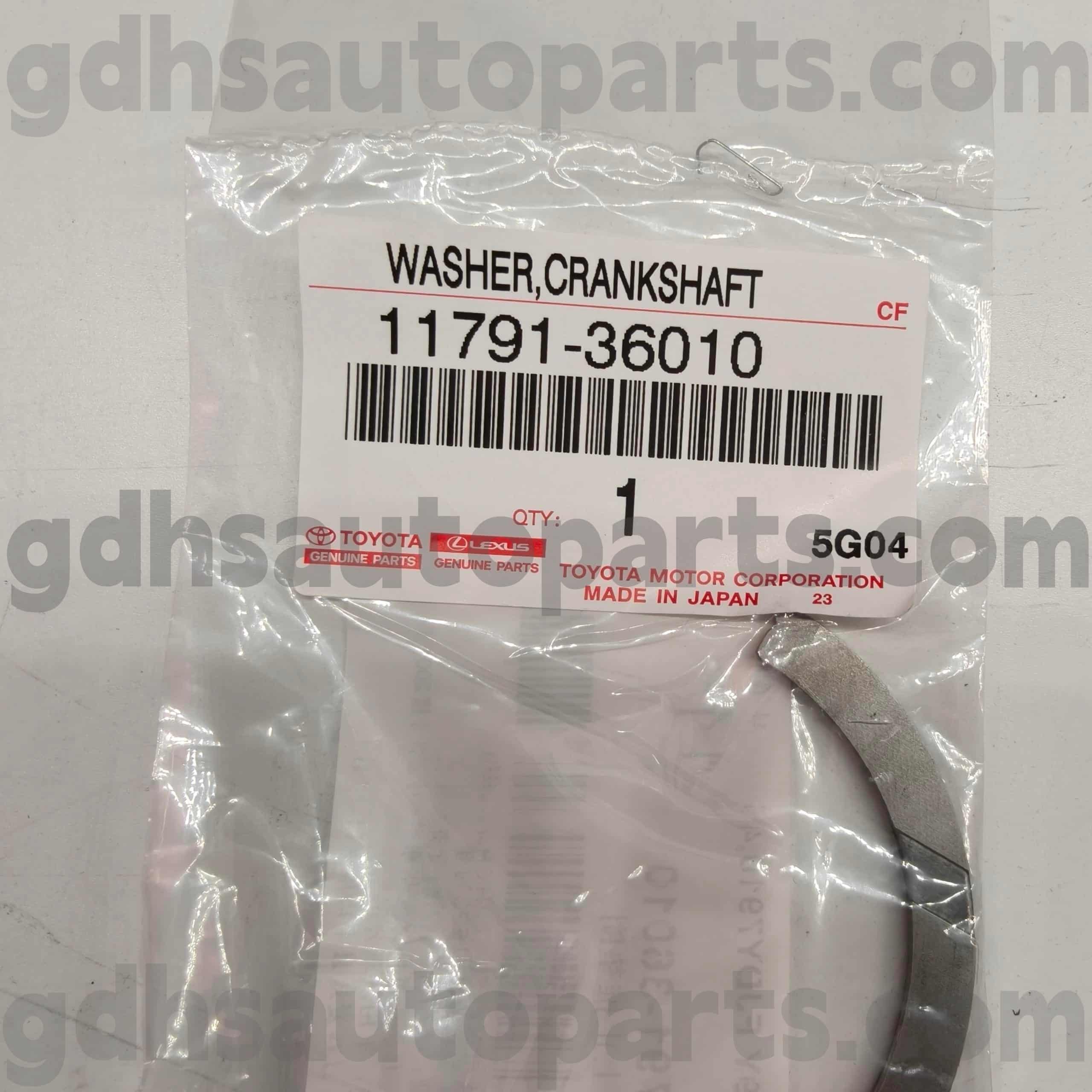 11791-36010 Toyota Genuine Parts Crankshaft Thrust Bearing para sa HARRIER, VENZA, ALPHARD Chassis NO.2ARFE ASV40 JPP