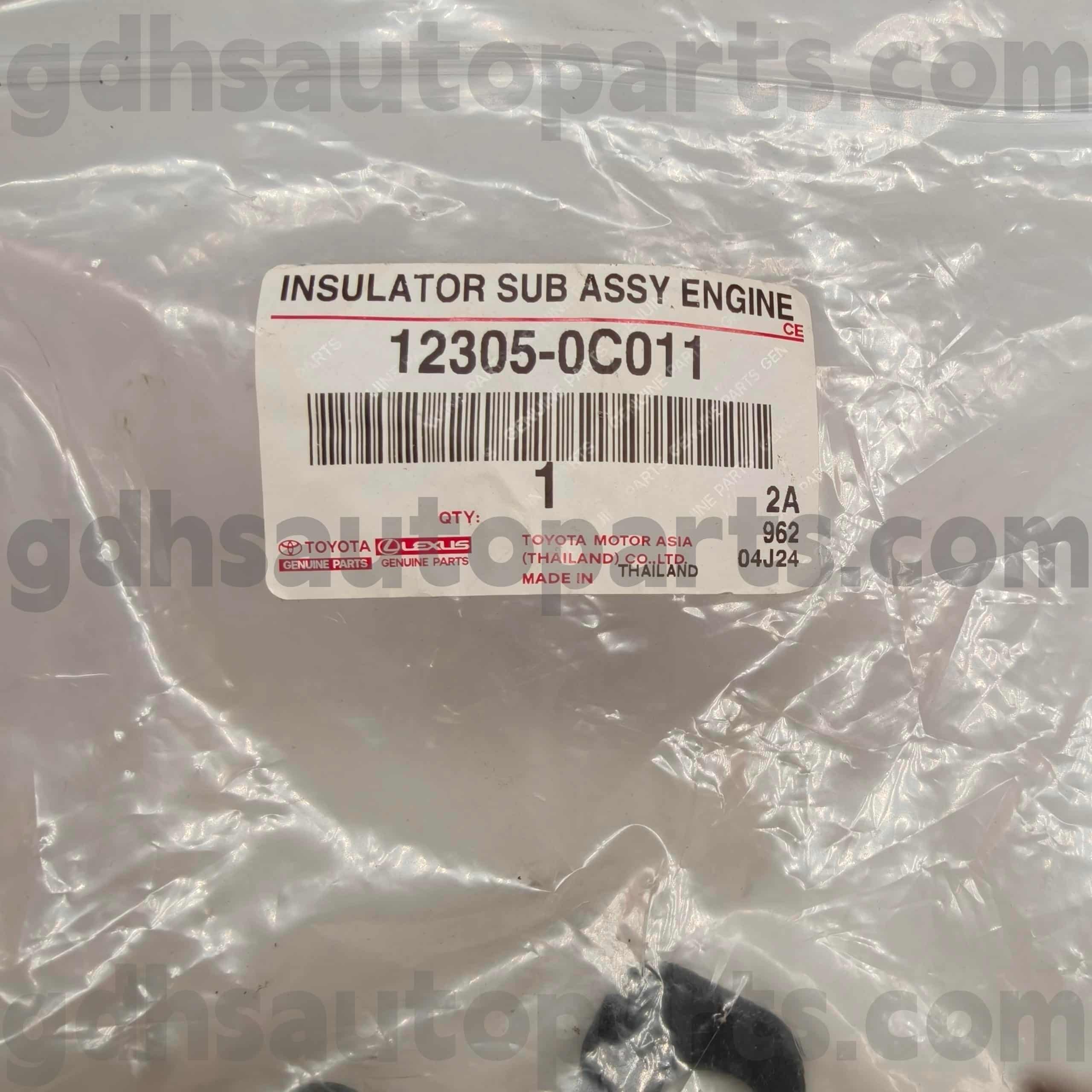 12305-0C011 Toyota Genuine Parts Right Engine Mount para sa HILUX, FORTUNER Chassis NO.TGN51