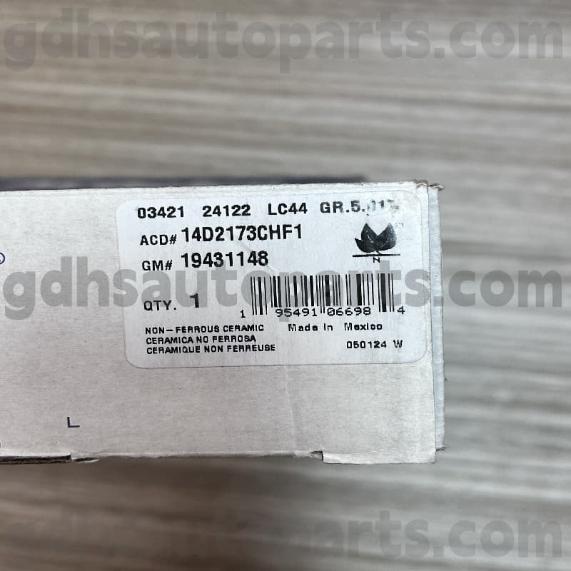 14d2173chf1 acdelco preno pad para sa escalade oe no. 19431148