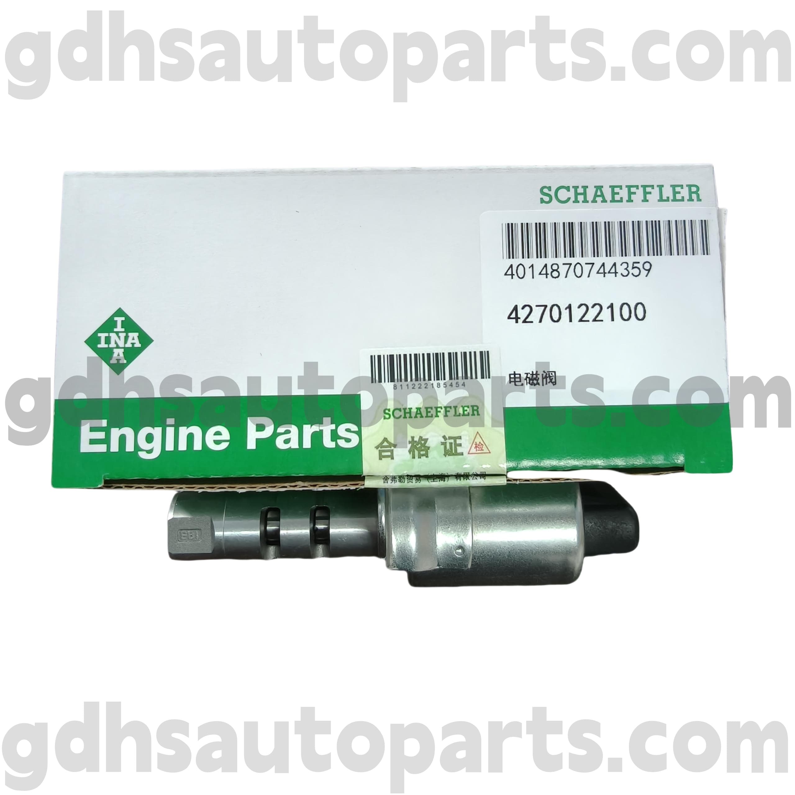 4270122100 Schaeffler Ina Camshaft Solenoid Valve para sa Range Rover Evoque, Land Rover Freelander 2, Range Rover OE no. LR025652