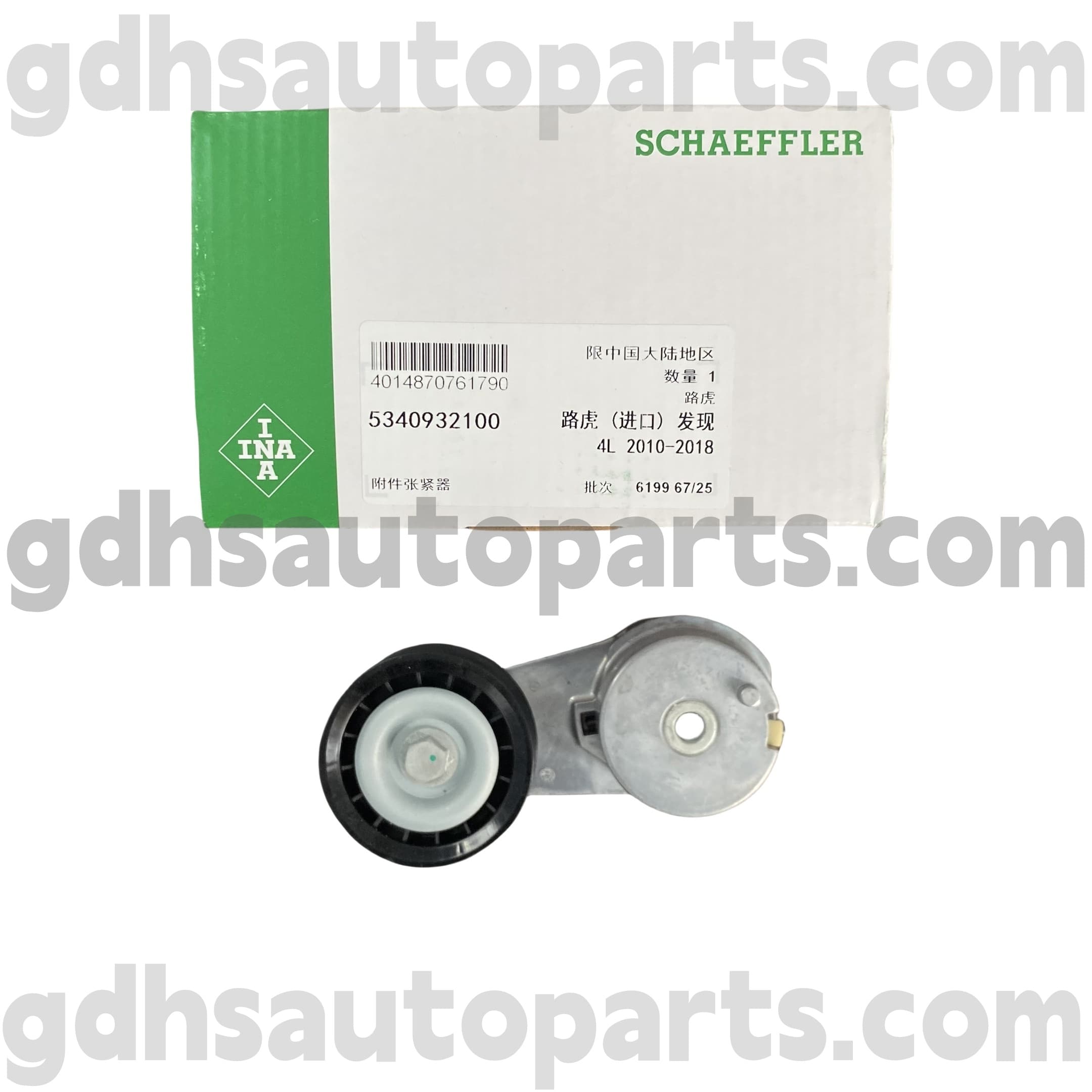 5340932100 Schaeffler Ina Drive Belt Tensioner para sa Land Rover Discovery 3, Land Rover Discovery 4 OE no. LR038199