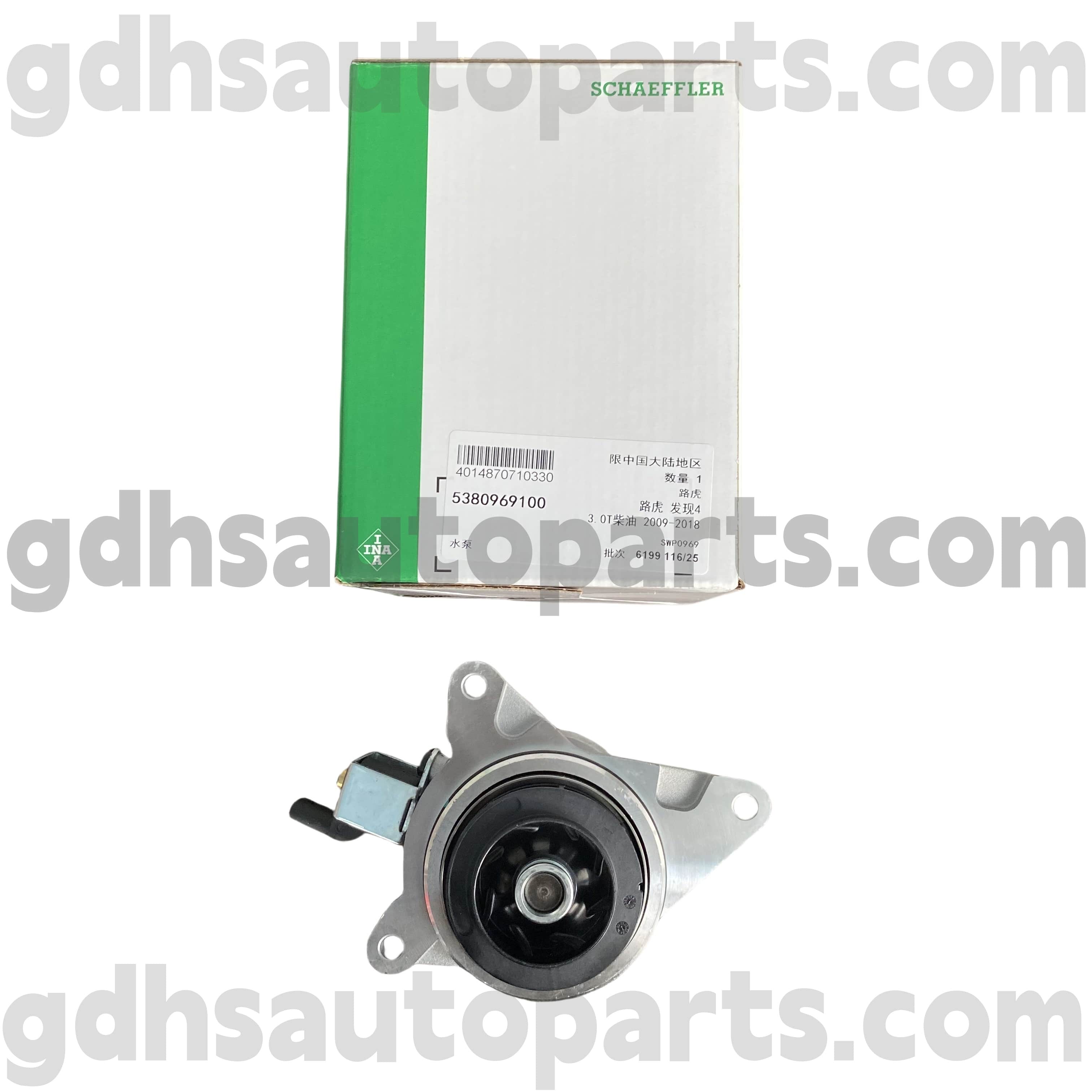 5380969100 Schaeffler Ina Water Pump para sa Range Rover, Range Rover Sport, Land Rover Discovery 4, Range Rover Velar OE No.LR089625