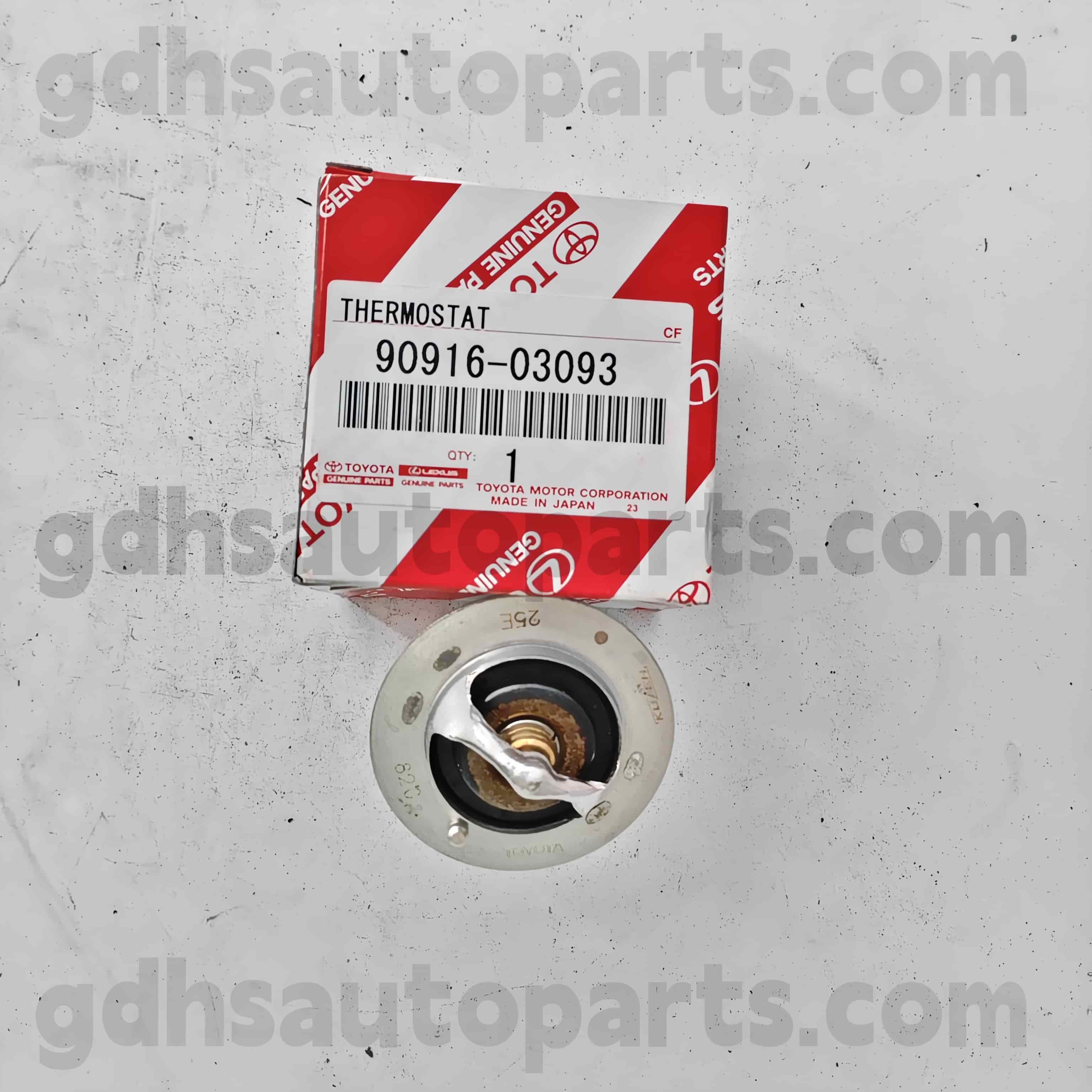 90916-03118 TOYOTA Tunay na Mga Bahagi Thermostat para sa Hilux 、 Land Cruiser Prado 、 Fortuner 、 Coaster Chassis no. 1kdftv..kdj120