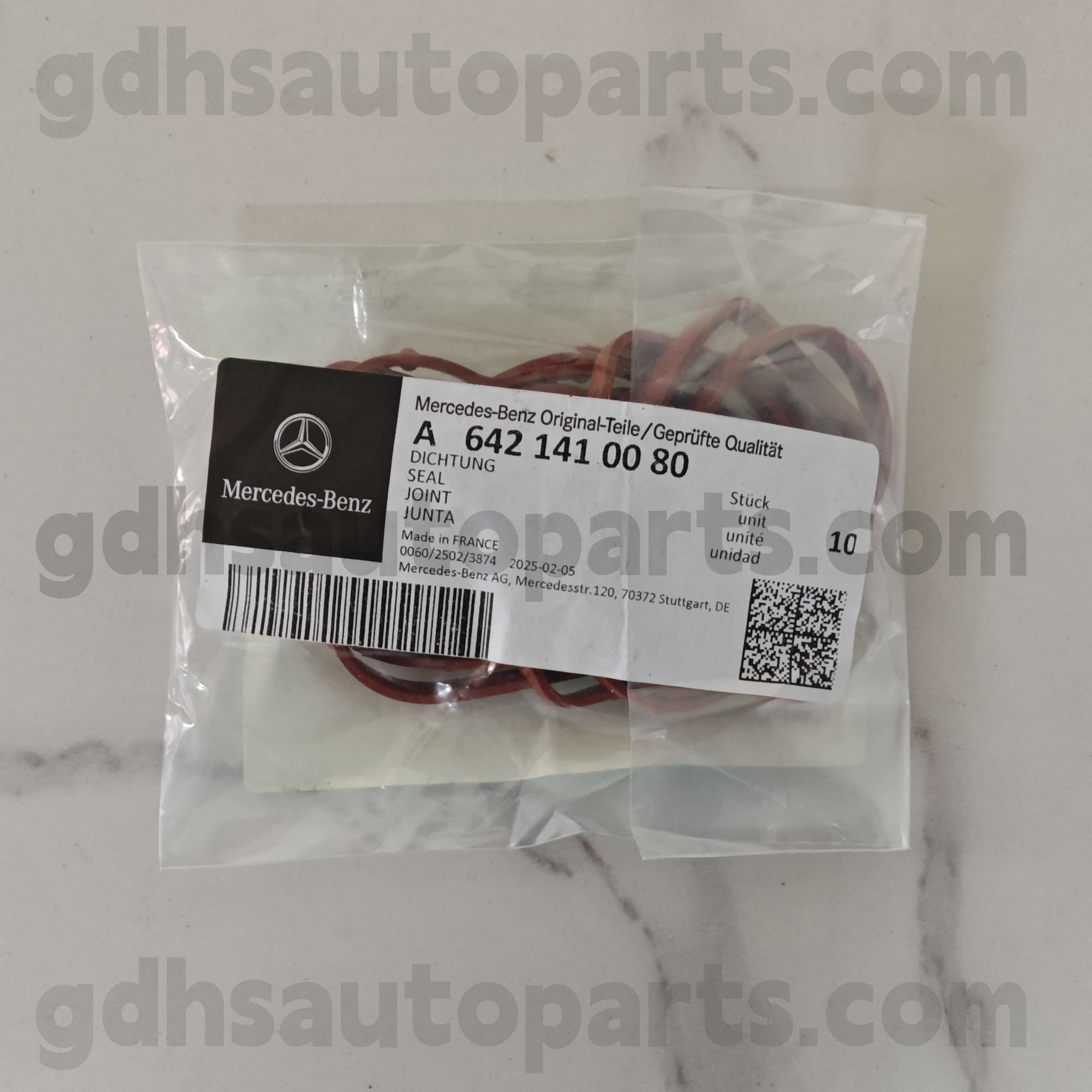 Isang 642 14100 80 Mercedes-Benz Genuine Parts O-Ring para sa 642855 OM642 ， 642890 OM642，642820 642，642868 OM642，642887 OM642