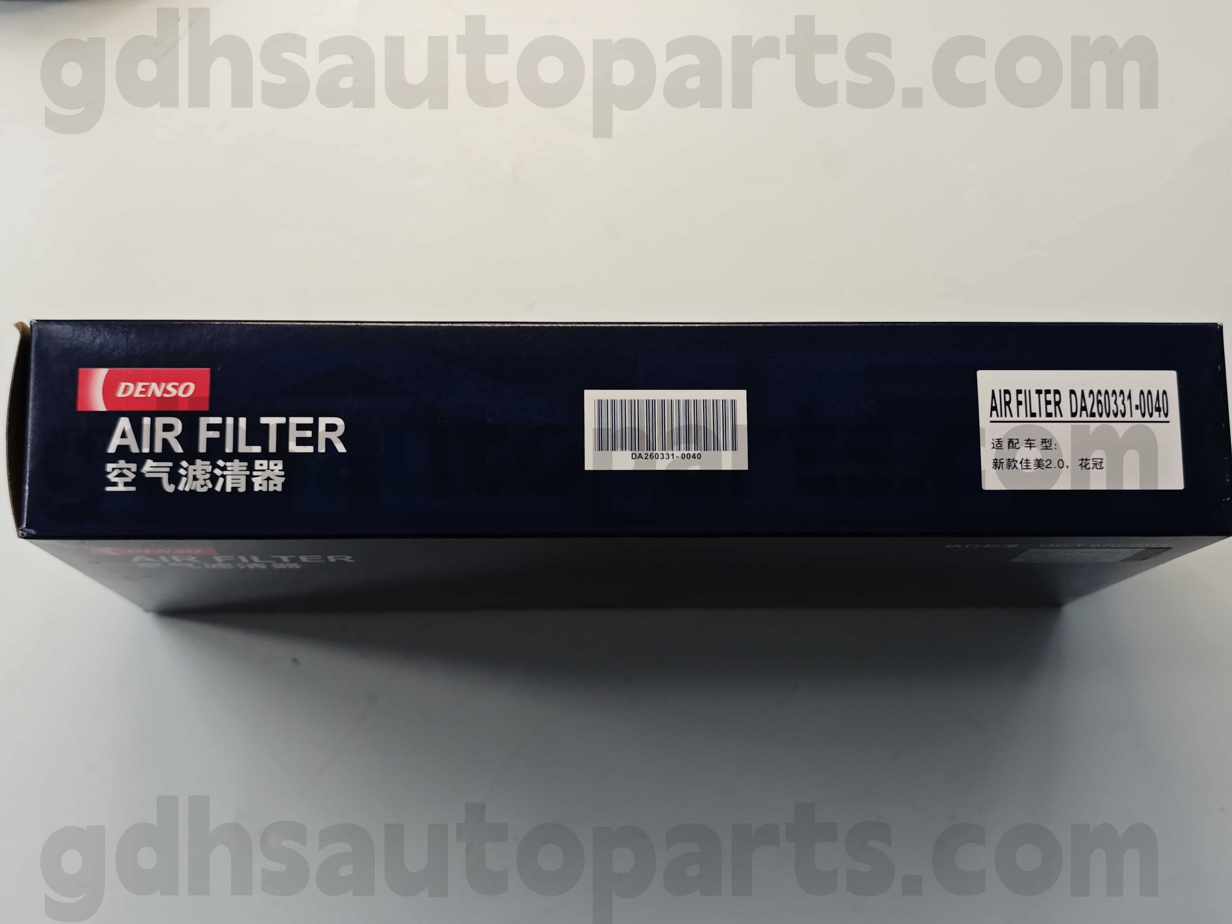 DA260331-0040 TOYOTA GENUINE AIR AIR FILTER PARA SA COROLLA CHASSIS NO. 1zzfe..zze122 OE no. 17801-0D050