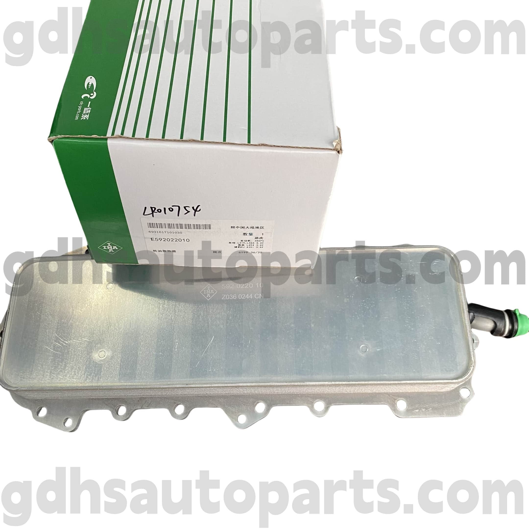 E5920220100 Schaeffler Ina Engine Oil Cooler para sa Range Rover, Range Rover Sport, Land Rover Discovery 4 OE no. LR010754